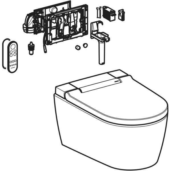 Geberit Aquaclean Sela Wc Komplettanlage Wand Wc Duofresh Geberit