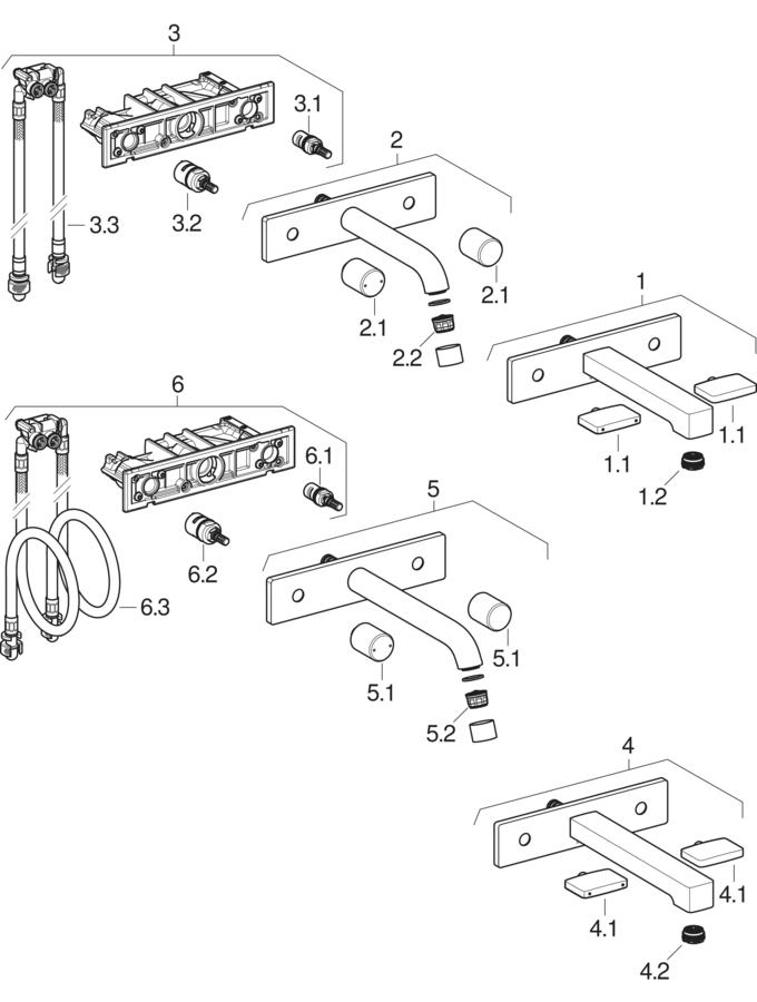 Umivalniške armature Geberit ONE