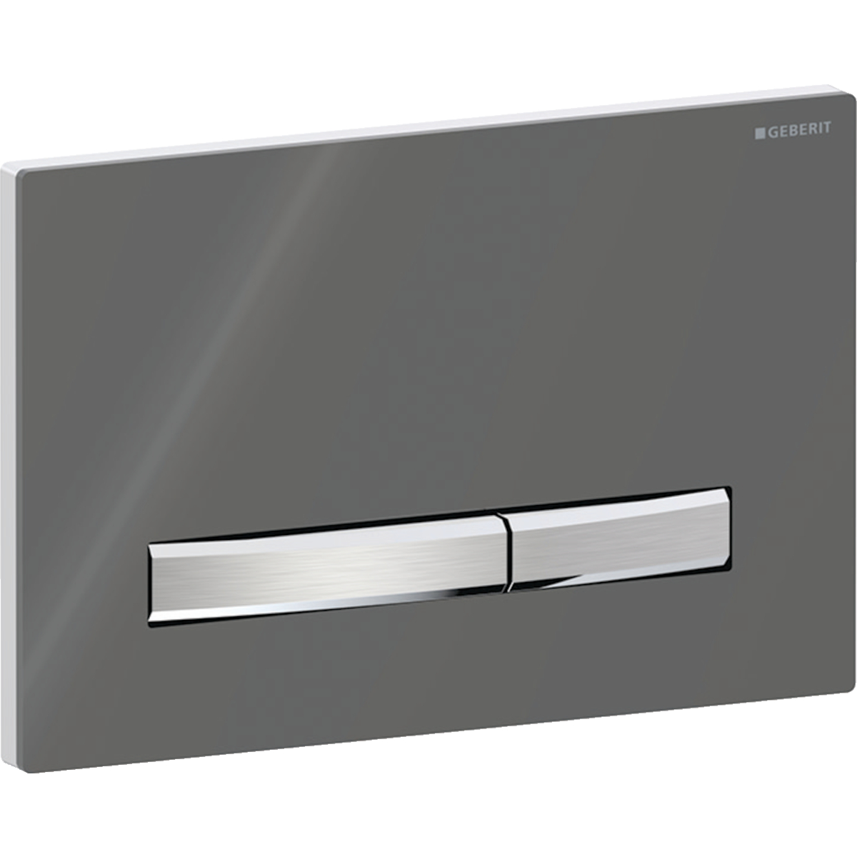 Geberit Acanto - Dubbele wastafel zonder kraangat met overloop, 120x49