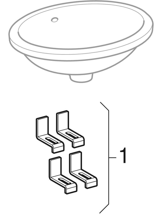 Under-countertop washbasins (Geberit VariForm)