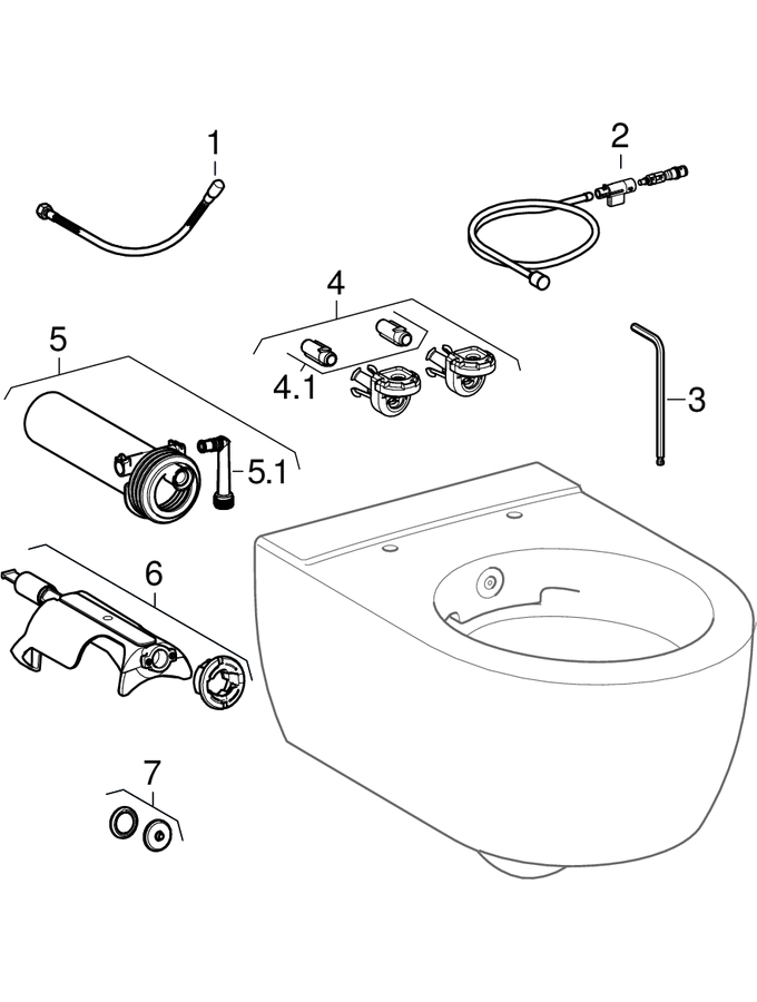 Konzolne WC šolje sa funkcijom bidea, Rimfree (Geberit Acanto, iCon, iCon Square, Selnova, Smyle Square)