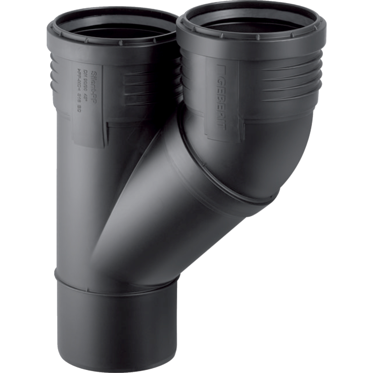 Silent-PP Parallelabzweig 45Gr d110/110- STLB-Bau Mustervorlage -