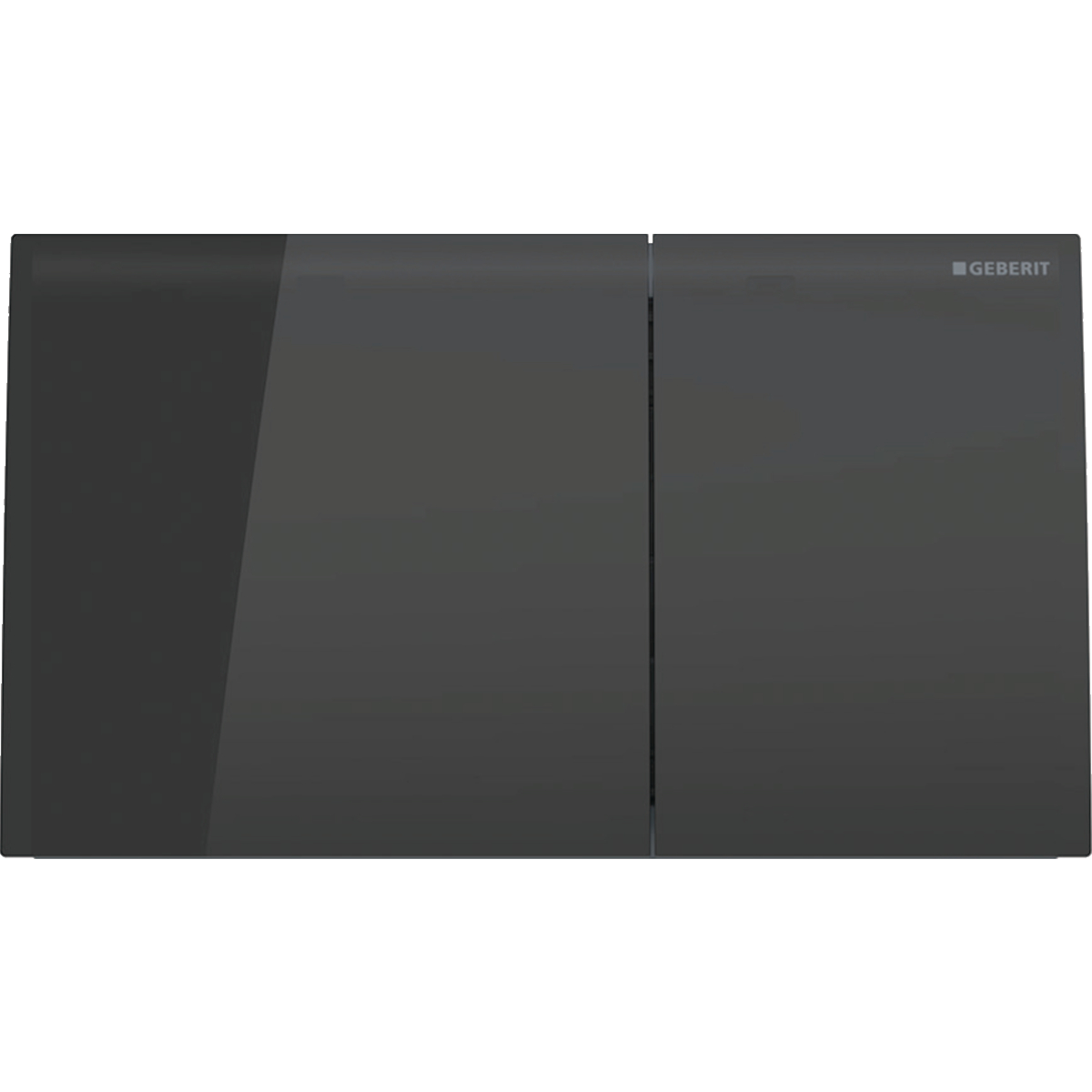 Geberit 115.622.SJ.1; ; sigma70 actuator plate for dual flush black glass; in Black Glass
