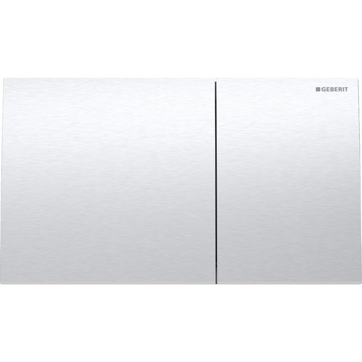 Geberit 115.622.FW.1; ; sigma70 actuator plate for dual flush brushed stainless easy- to-clean coated; in Stainless Steel Brushed