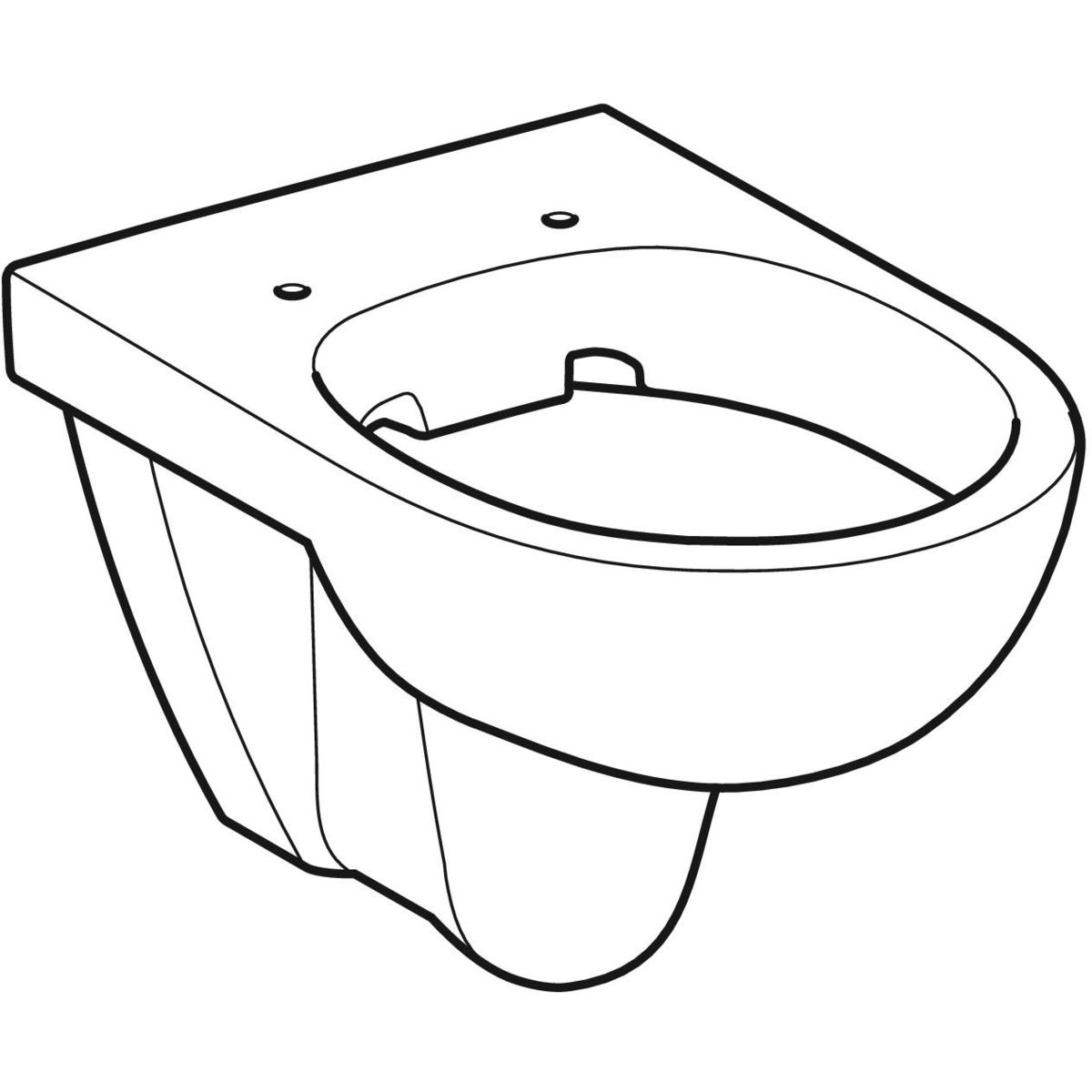 Geberit 280 basic WC suspendu à fond creux 35x53cm avec abattant avec  couvercle Blanc - S8P01400000G 