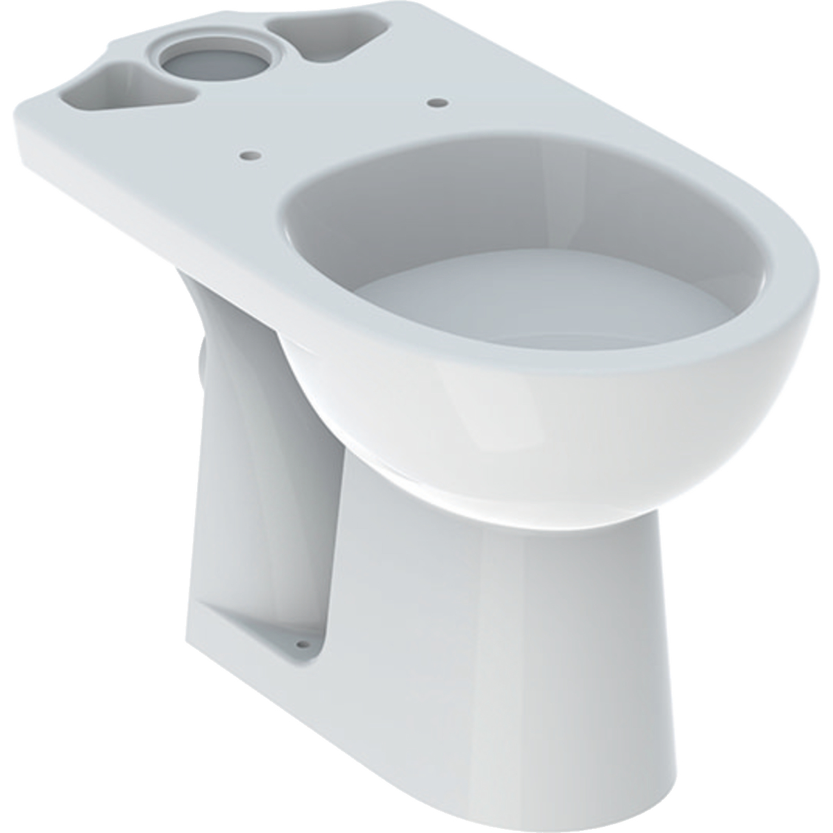 Renova Stand-WC für AP-SPK aufgesetzt Abgang horizontal, weiß- STLB-Bau Mustervorlage -