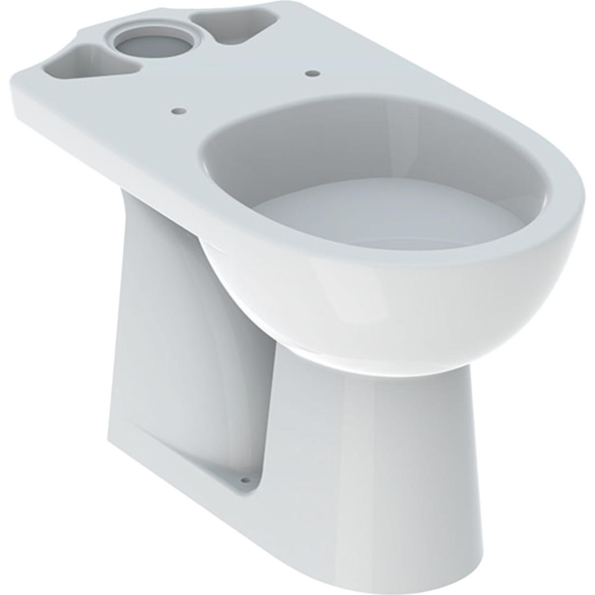 Renova Stand-WC für AP-SPK aufgesetzt Abgang vertikal, weiß- STLB-Bau Mustervorlage -