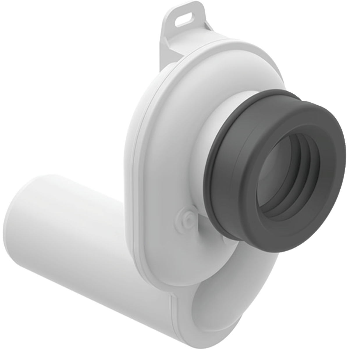 Urinal Geruchsverschluss Abgang horizontal d50 weiß-alpin- STLB-Bau Mustervorlage -