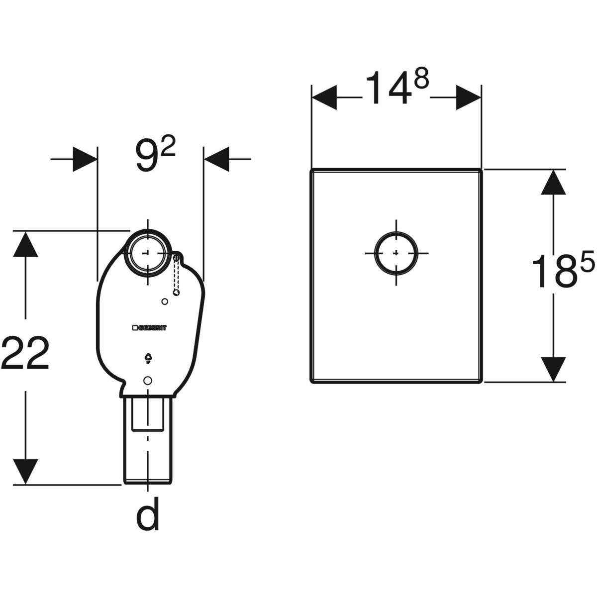VIEGA LAVABO DA Incasso Sifone Sifone Chiusura Odore Set - Foto 3