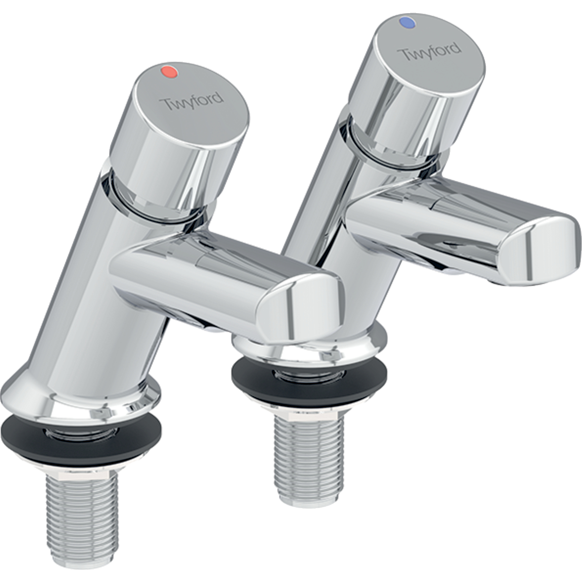 Twyford Sola washbasin tap, deck-mounted, self-closing | Geberit