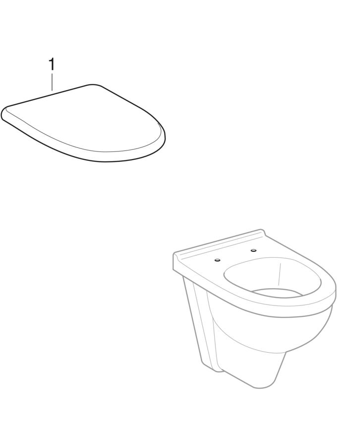 WC suspendus (Geberit Renova Comfort, Plus4, 300, 300 Comfort)