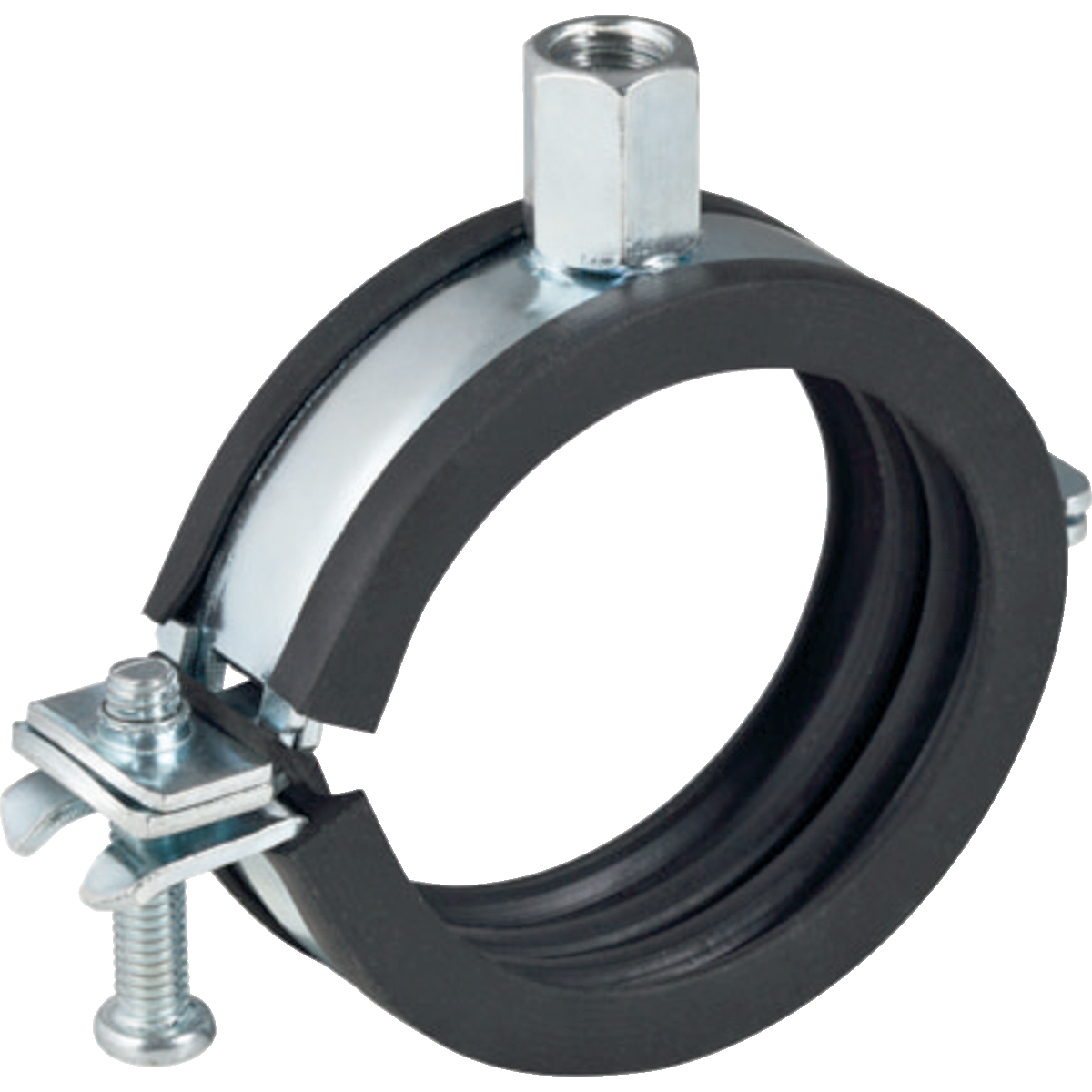 Geberit Rohrschelle gedämmt, mit Gewindemuffe M8 / M10 | Geberit 