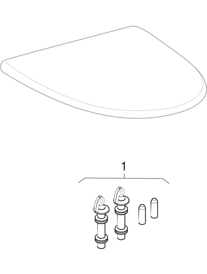 WC-istuinkannet, pehmeät (IDO Basic)