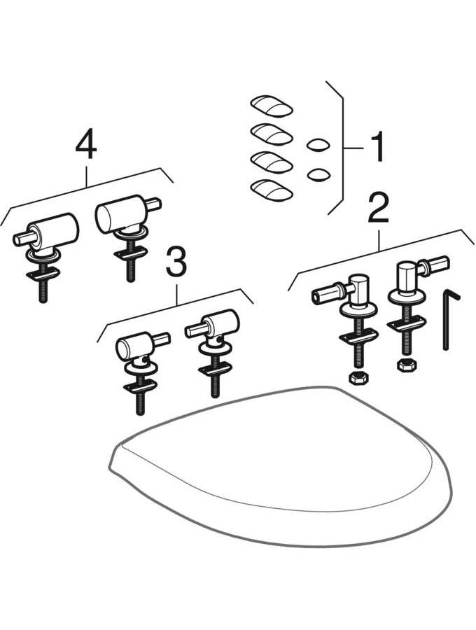 Abattants WC (Geberit Renova Compact, Prima Multi Compact)