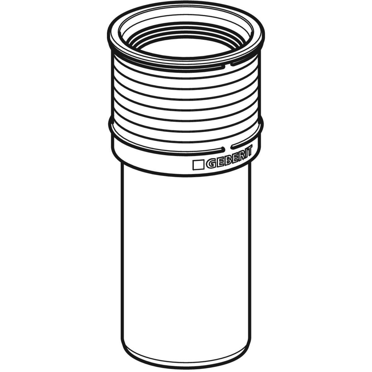 Geberit 390457141 Silent-PP Branche Parallèle DN90/90 Avec Manchons