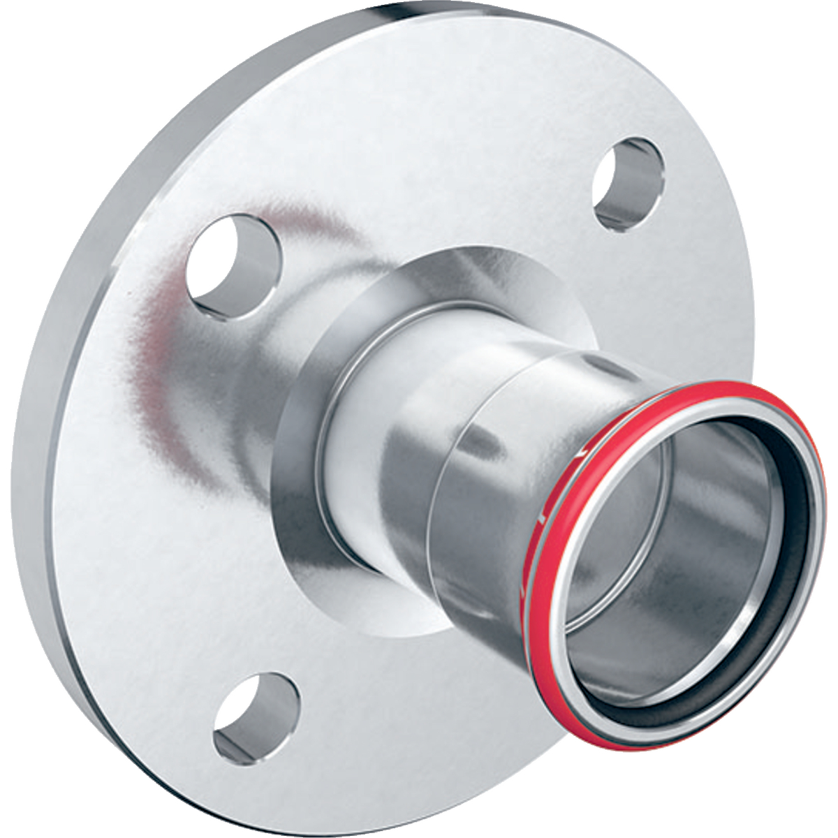 Geberit Mapress C-Stahl Flansch PN 6, mit Pressmuffe | Geberit 