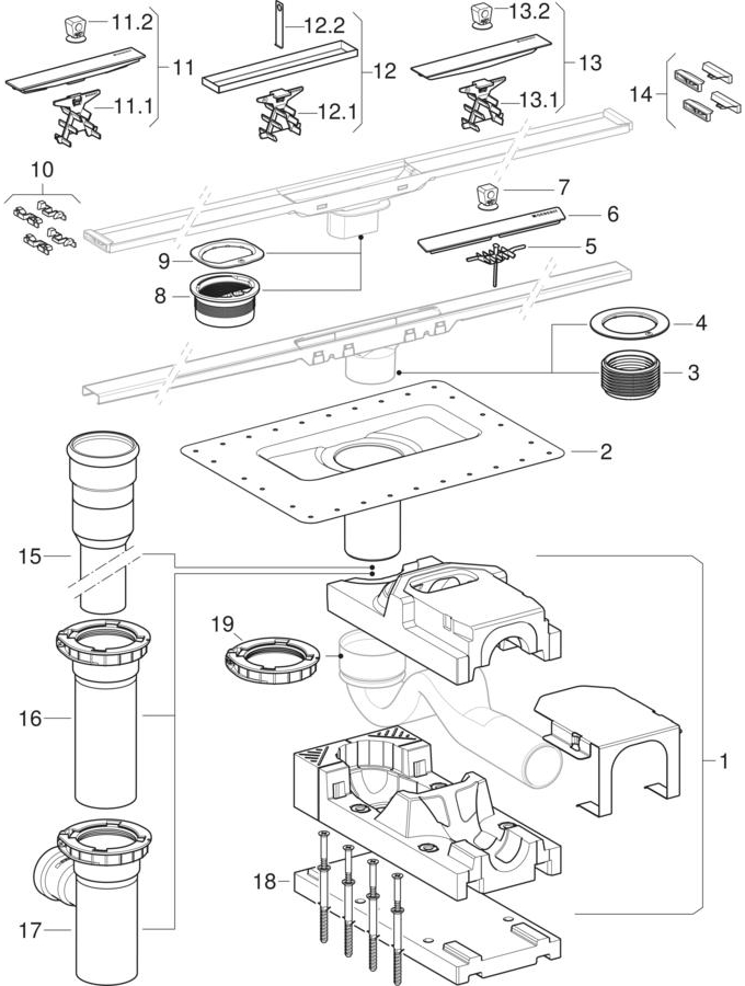 Geberit CleanLine Duschrinnen