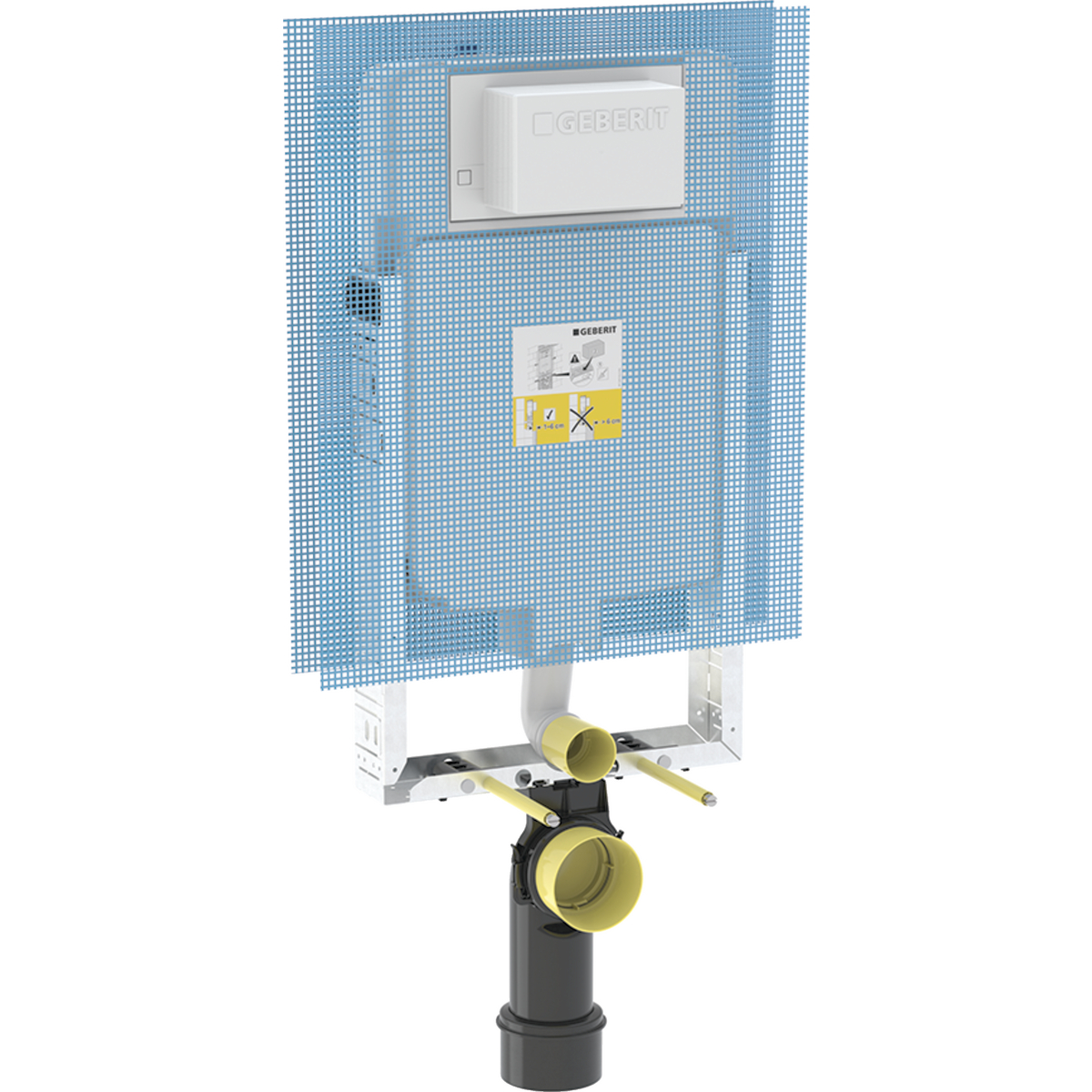 Bâti-support Geberit Combifix Alpha 8 cm, référence 110.175.00.1