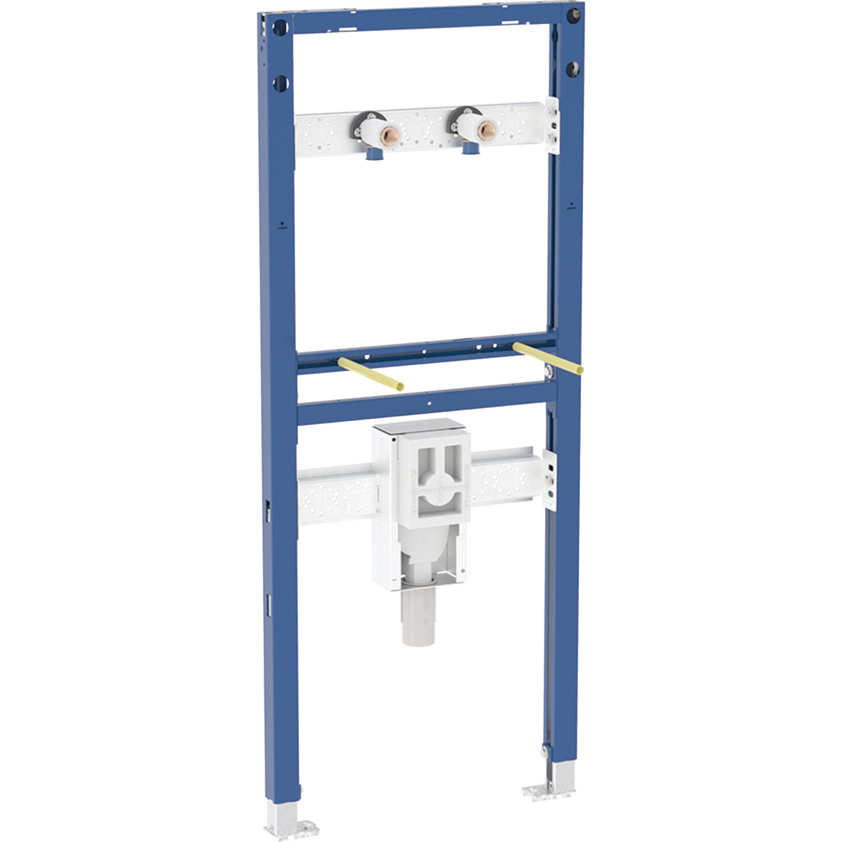Duofix Element f. WT, 130 cm Wandarmatur AP, mit UP Siphon- STLB-Bau Mustervorlage -