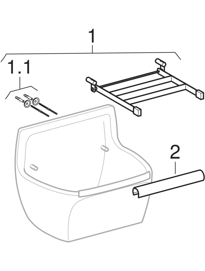 Cleaner sinks (Geberit Publica, Quelle)