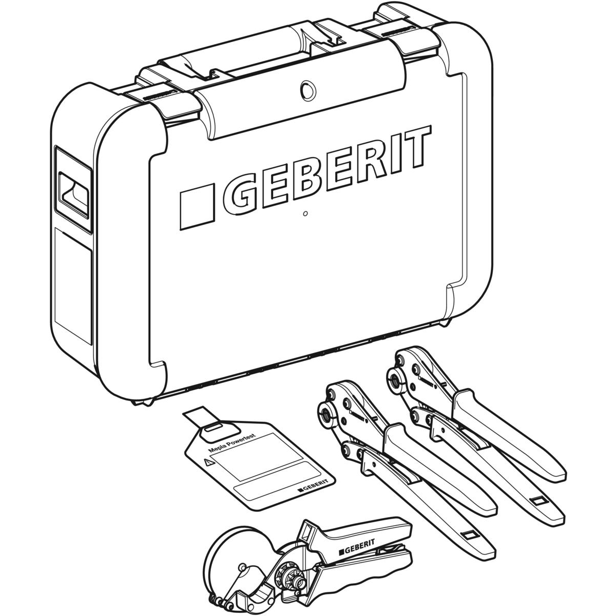 Geberit Mepla Handpresswerkzeug in Koffer | Geberit Produktkatalog 