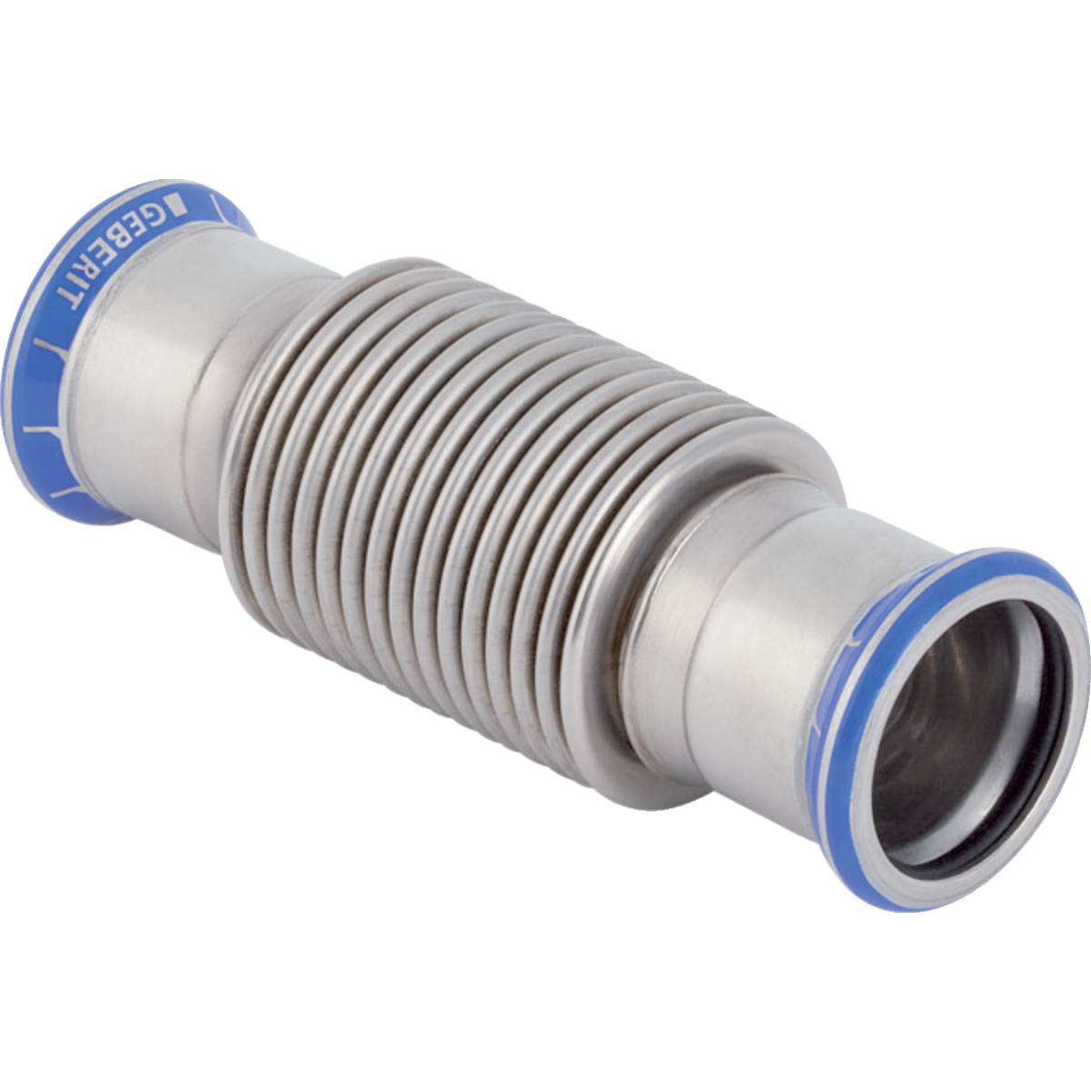 Mapress Edelstahl Axialkompensator mit Pressmuffen d108- STLB-Bau Mustervorlage -