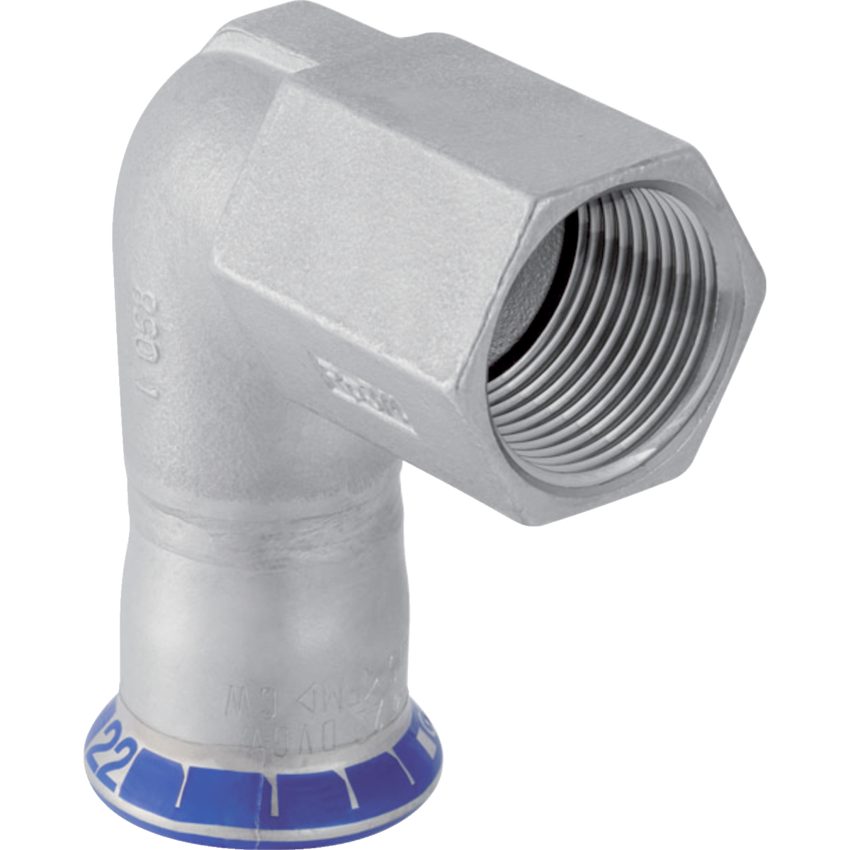 Mapress Edelstahl Übergangswinkel 90Gr mit IG d28-Rp1- STLB-Bau Mustervorlage -
