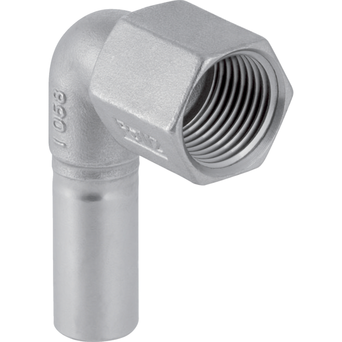 Mapress Edelstahl Übergangswinkel 90Gr mit IG und Einschubende d15-Rp1/2- STLB-Bau Mustervorlage -