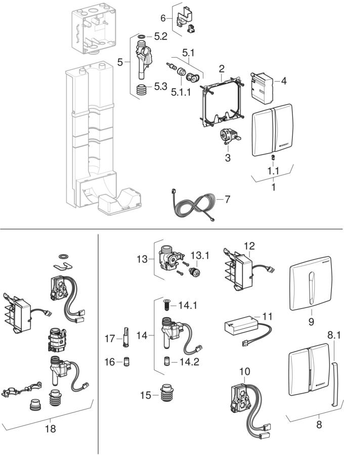 HyTouch urinalstyrningar Radar