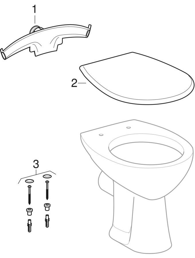 Podne WC školjke (Geberit Renova, Renova Nr. 1)