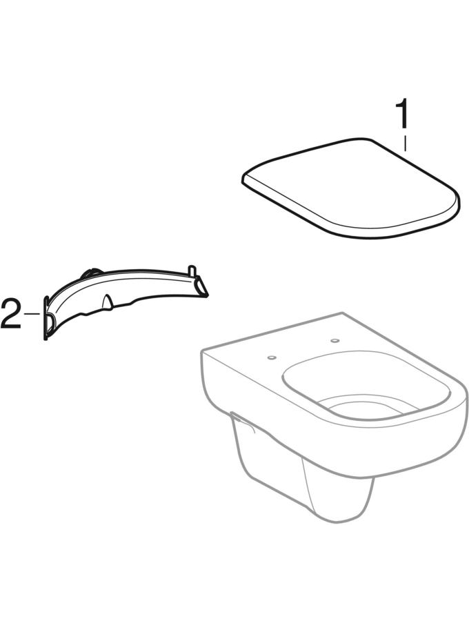 Konzolne WC školjke (Geberit Smyle, 355)