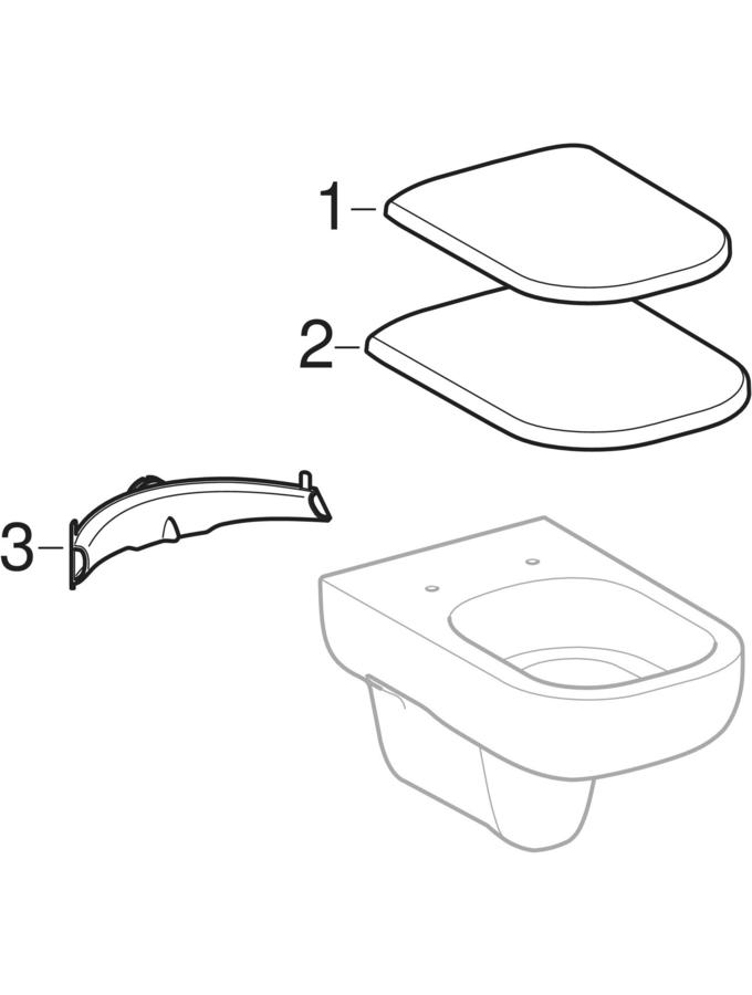 Závesné WC (Geberit Smyle, 355)