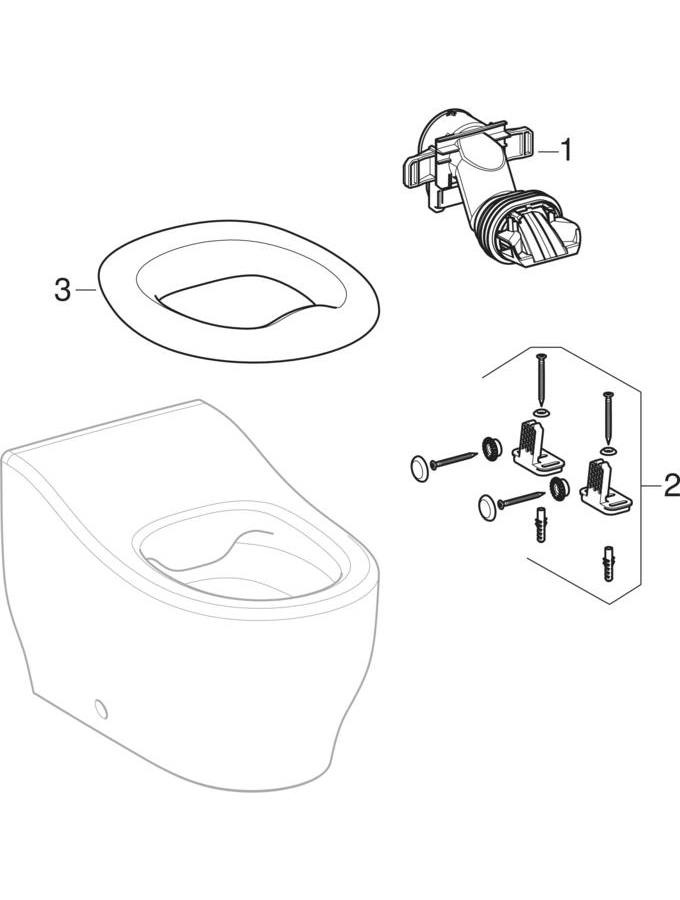 Podne WC školjke za malu djecu (Geberit Bambini)