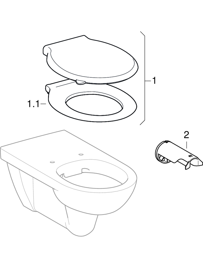 Wall-hung WCs (Geberit Selnova Comfort, Abalona Comfort)