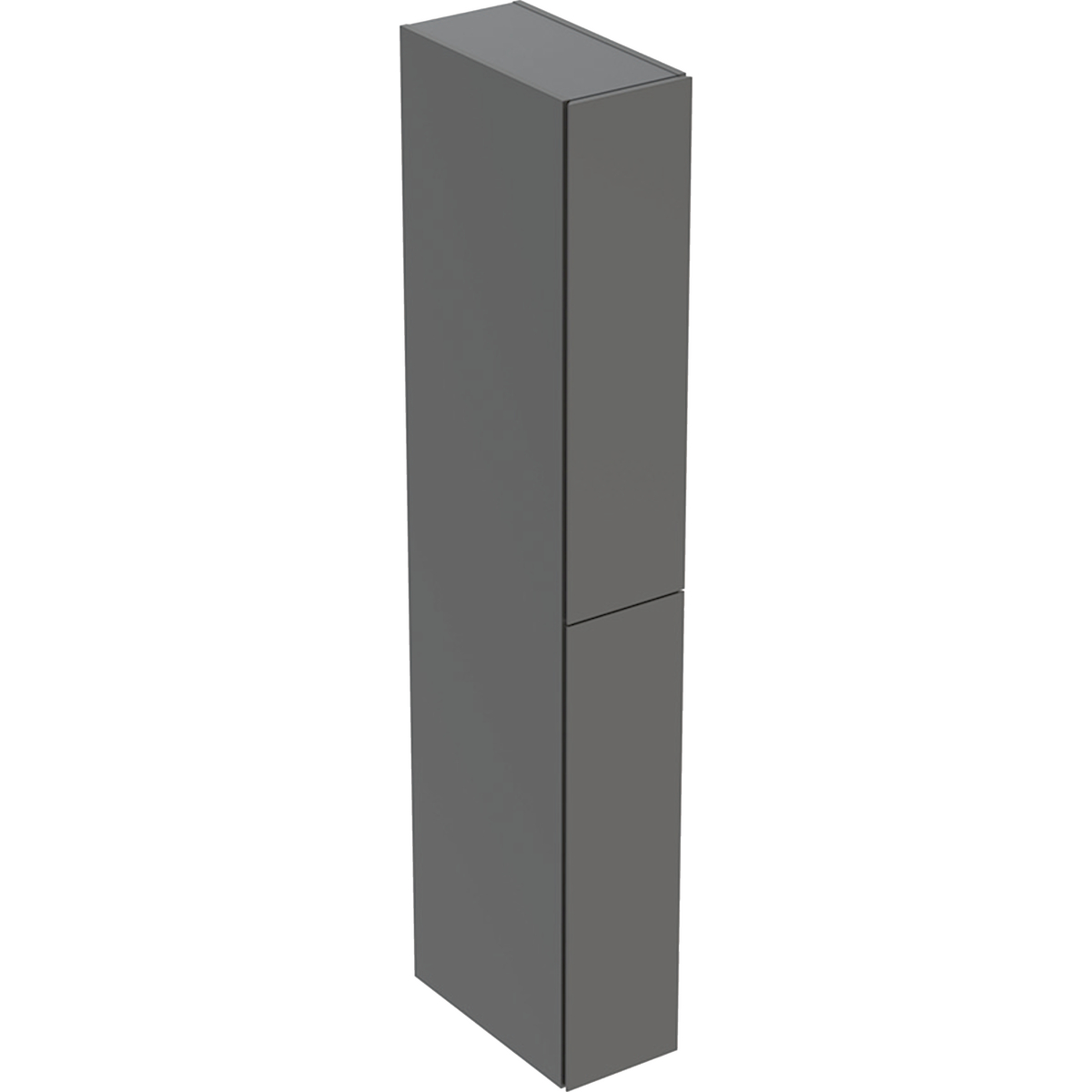 Hochschrank mit zwei Auszügen 24x180x48cm, lava matt- STLB-Bau Mustervorlage -