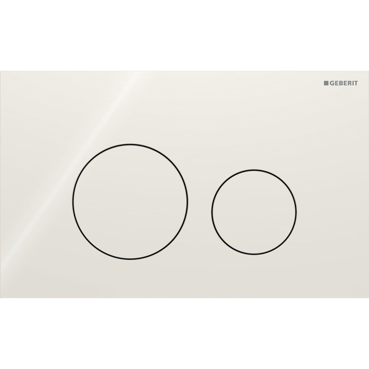 Sigma 40 BetPl., für 2-Mengen-Spülung Round, Glas, sand-grau- STLB-Bau Mustervorlage -