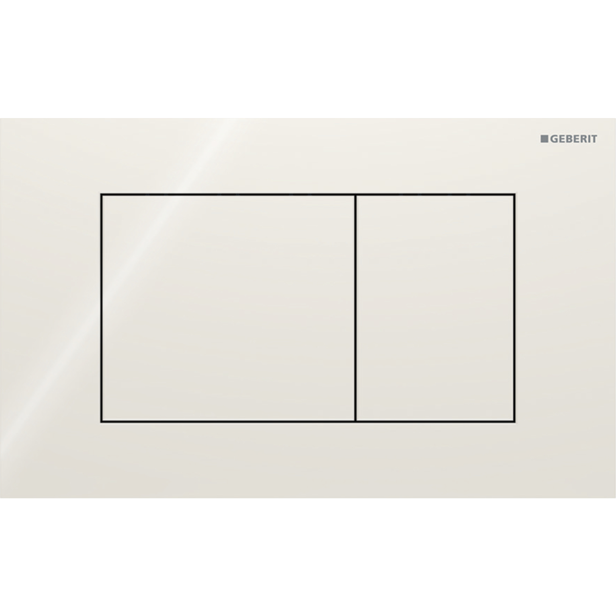 Sigma 40 BetPl., für 2-Mengen-Spülung Square, Glas, sand-grau- STLB-Bau Mustervorlage -
