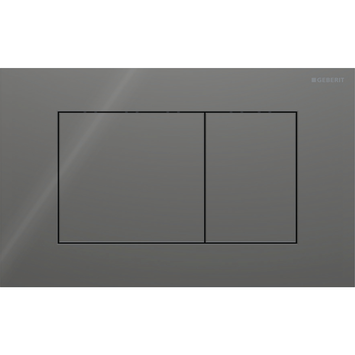 Sigma 40 BetPl., für 2-Mengen-Spülung Square, Glas, Lava- STLB-Bau Mustervorlage -