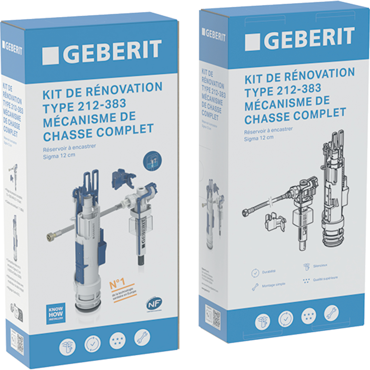 Kit Fixation Geberit Pour Réservoir Chasse D’eau Bas – Réf. 217.869.00.1 - 6