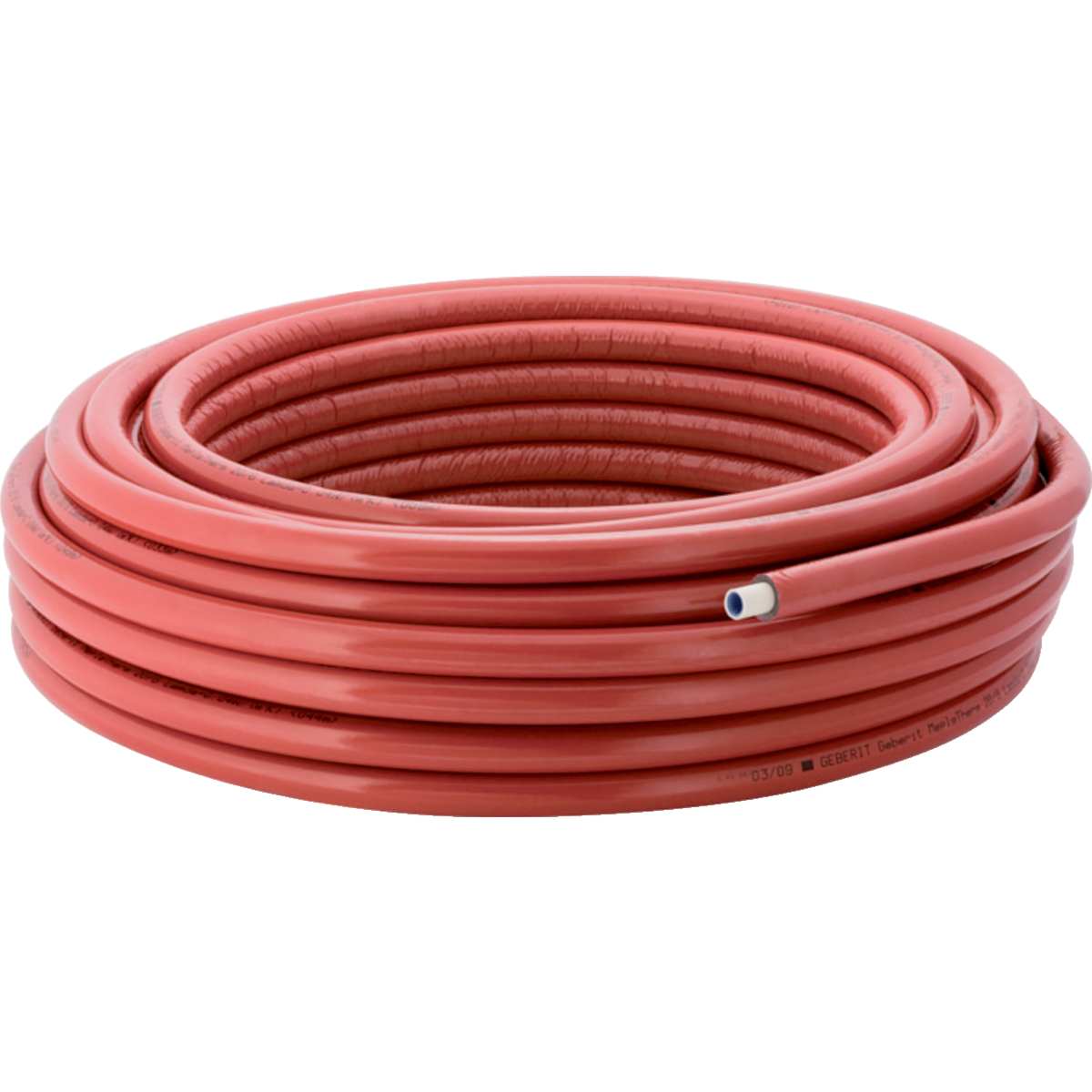 Systemrohr ML, Therm rund vorgedämmt 10mm Rollenware d16, L:50m rot- STLB-Bau Mustervorlage -