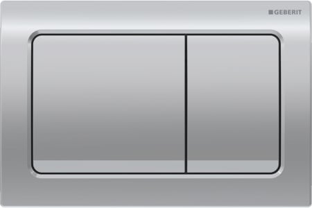 aGeberit Alpha30 actuator plate for dual flush: Bright Chrome