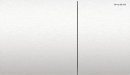 Geberit Sigma70 flush plate, square, dual flush: Button: brushed, easy-to-clean coated, B=25cm
