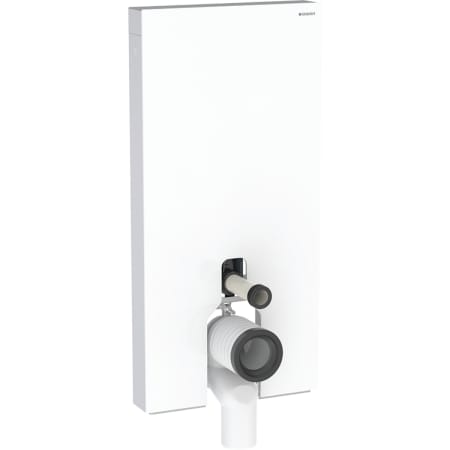 Geberit Monolith Plus sanitairmodule voor staande wc, 101 cm, frontbekleding van glas