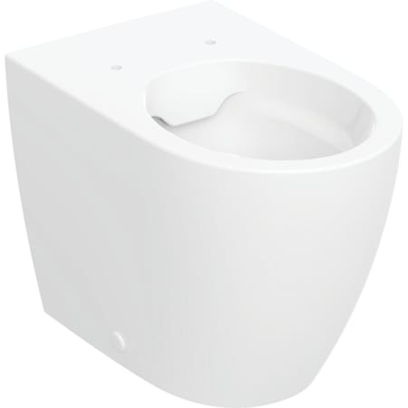 Geberit iCon grīdas tualetes pods ar dziļo skalošanu, vienā līmenī ar sienu, slēgta forma, Rimfree