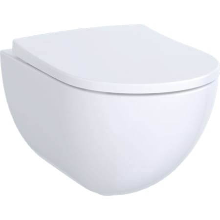 Geberit Acanto fali WC mélyöblítésű készlet, zárt forma, Rimfree, WC-ülőkével