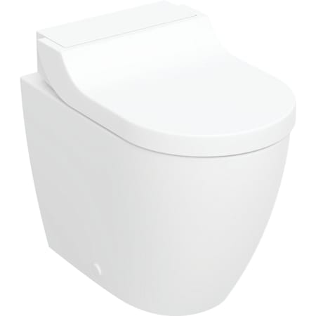Geberit AquaClean Tuma Comfort põrandapealse WC-poti terviksüsteem, seina vastas