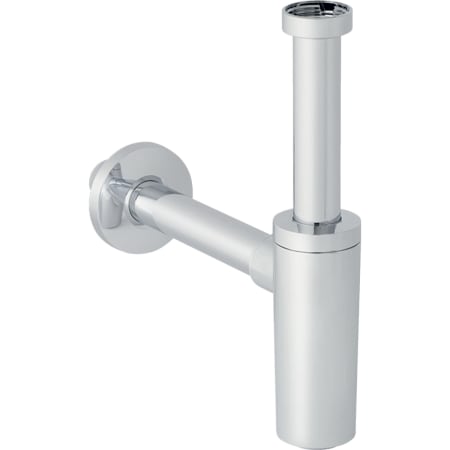 Geberit bottle trap with dip tube for washbasin, horizontal outlet