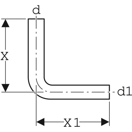 Coude de chasse 90° Geberit position basse - Position basse et mi-hauteur