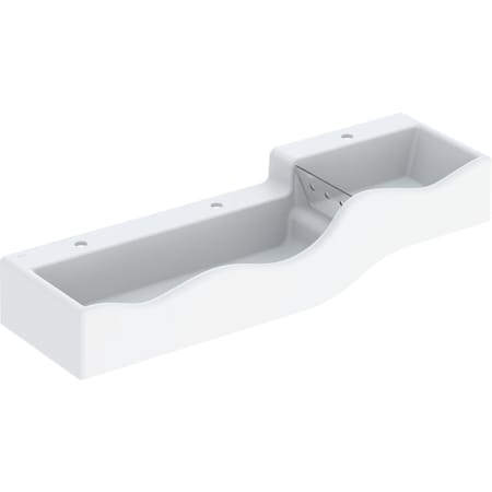 Geberit Bambini play and washspace, for three washbasin taps, lower basin on the left