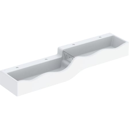 Geberit Bambini play and washspace, for four washbasin taps, lower basin on the left
